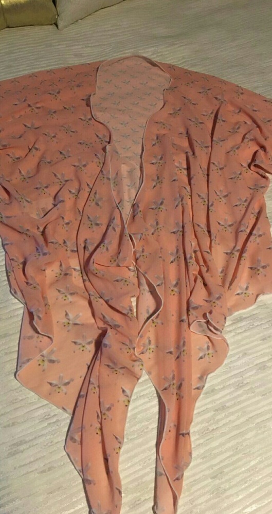 NWT Wailea Orchid Short Sleeve Kimono
